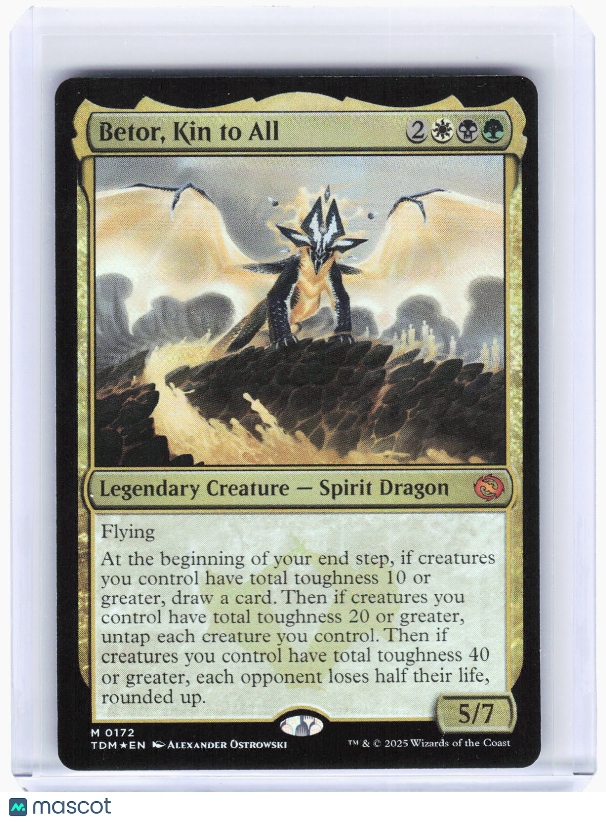 2025 Magic: The Gathering—Betor, Kin to All #172 Tarkir: Dragonstorm—Mythic Foil