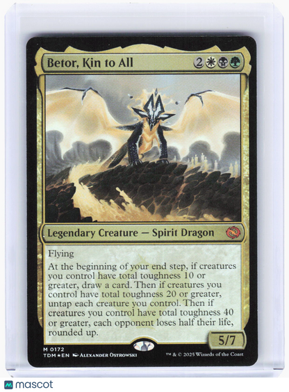 2025 Magic: The Gathering—Betor, Kin to All #172 Tarkir: Dragonstorm—Mythic Foil