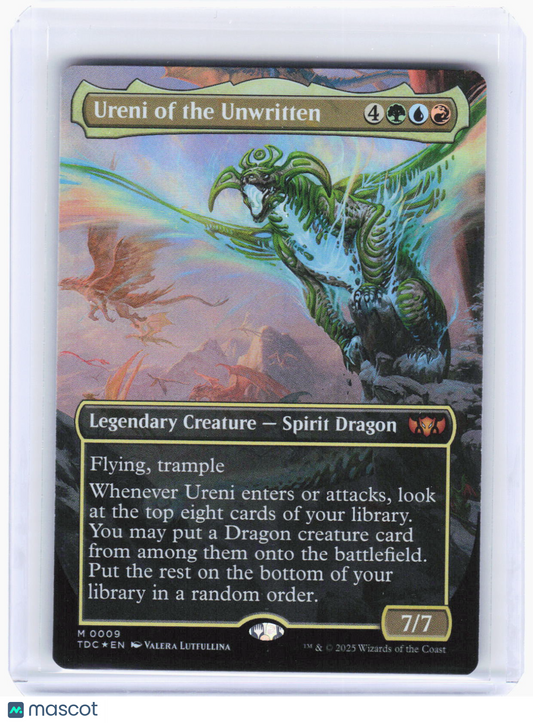 2025 Magic: The Gathering—Ureni of the Unwritten #9 (TDC)—Mythic Foil