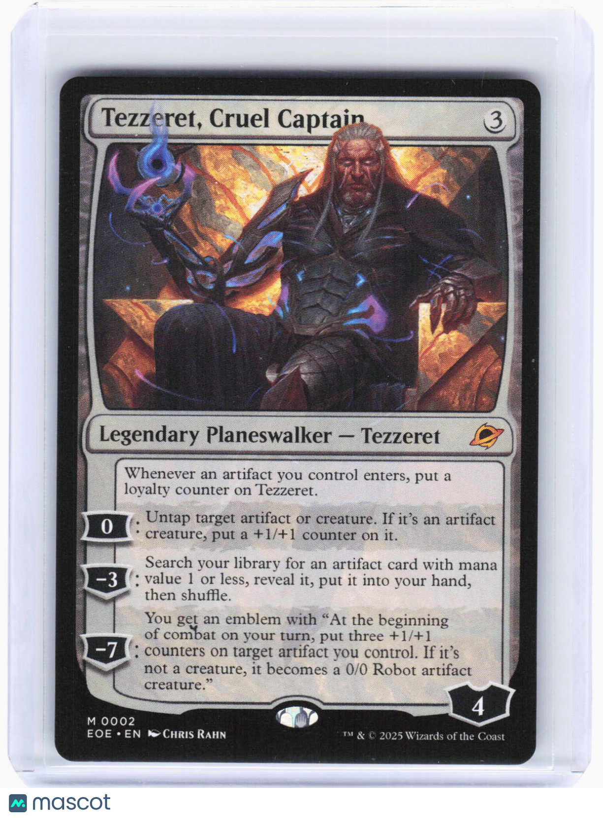 2025 Magic: The Gathering—Tezzeret, Cruel Captain #2 (EOE)—Mythic Non-Foil
