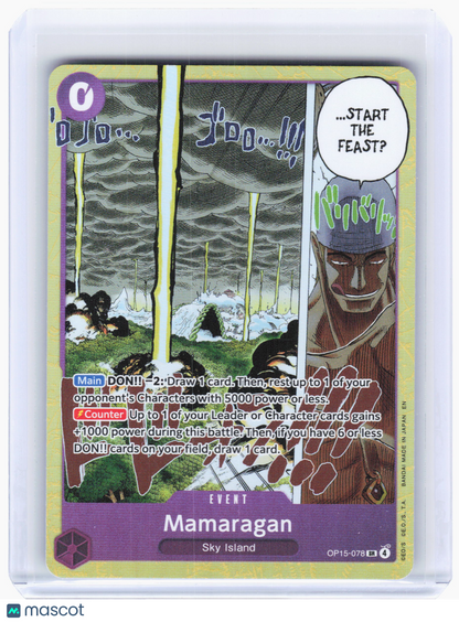 2026 One Piece—Mamaragan #OP15-078 Adventure on Kami's Island—Super Rare Foil