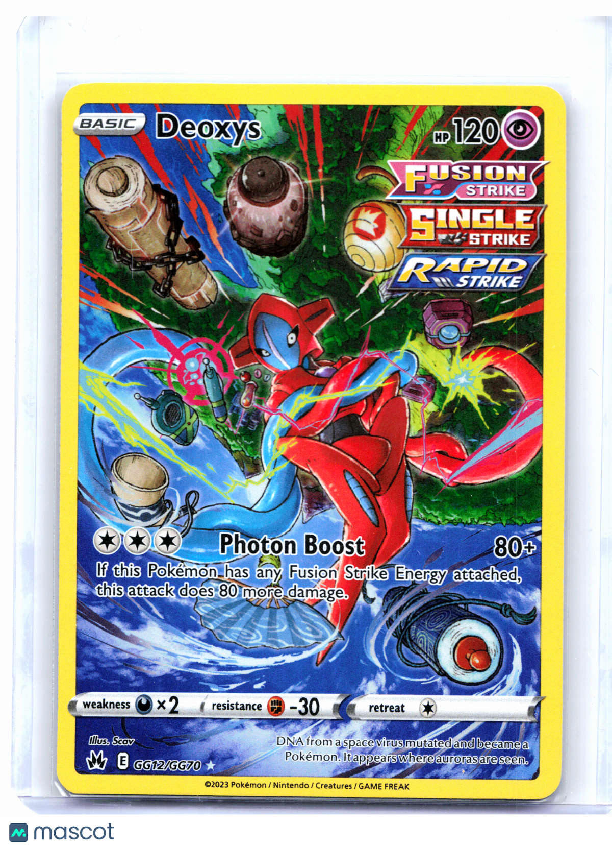 2023 Pokemon—Deoxys #GG12/GG70 Crown Zenith: Galarian Gallery—Ultra Rare Holo
