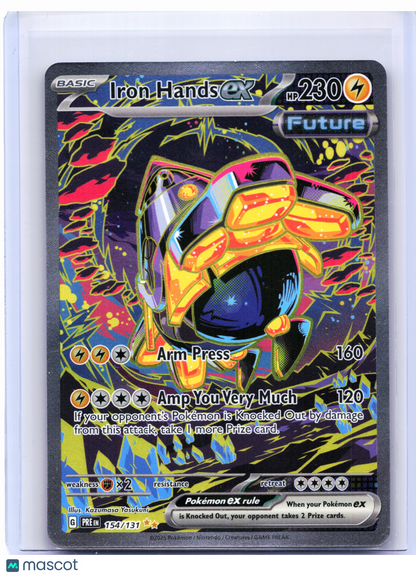 2025 Pokemon—Iron Hands ex #154/131 Prismatic Evolutions—SIR Holo