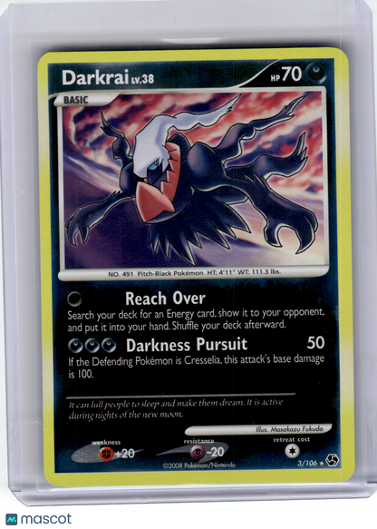 2008 Pokemon—Darkrai #3 Great Encounters—Holo Rare Reverse Holo [Lightly Played]