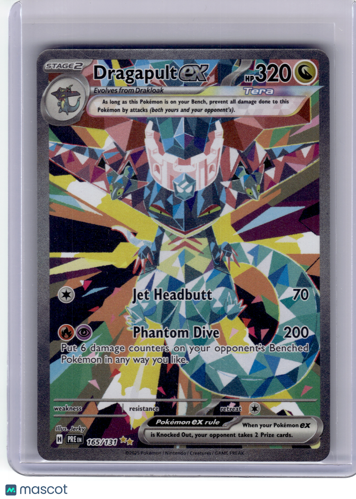 2024 Pokemon—Dragapult ex #165 Prismatic Evolutions—SIR Holo