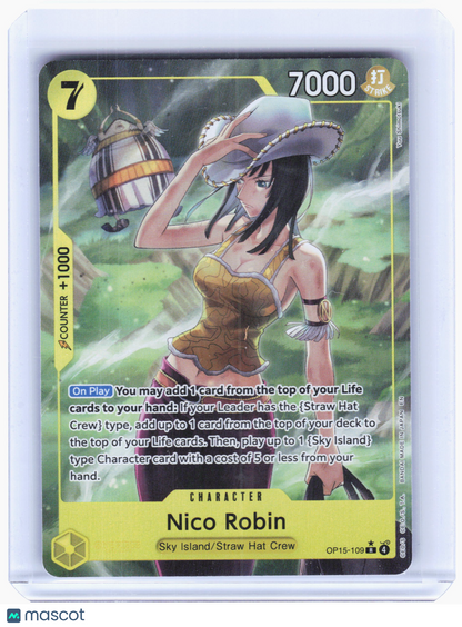 2026 One Piece—Nico Robin OP15-109 Adventure on Kami's Island—Rare Foil(Alt Art)
