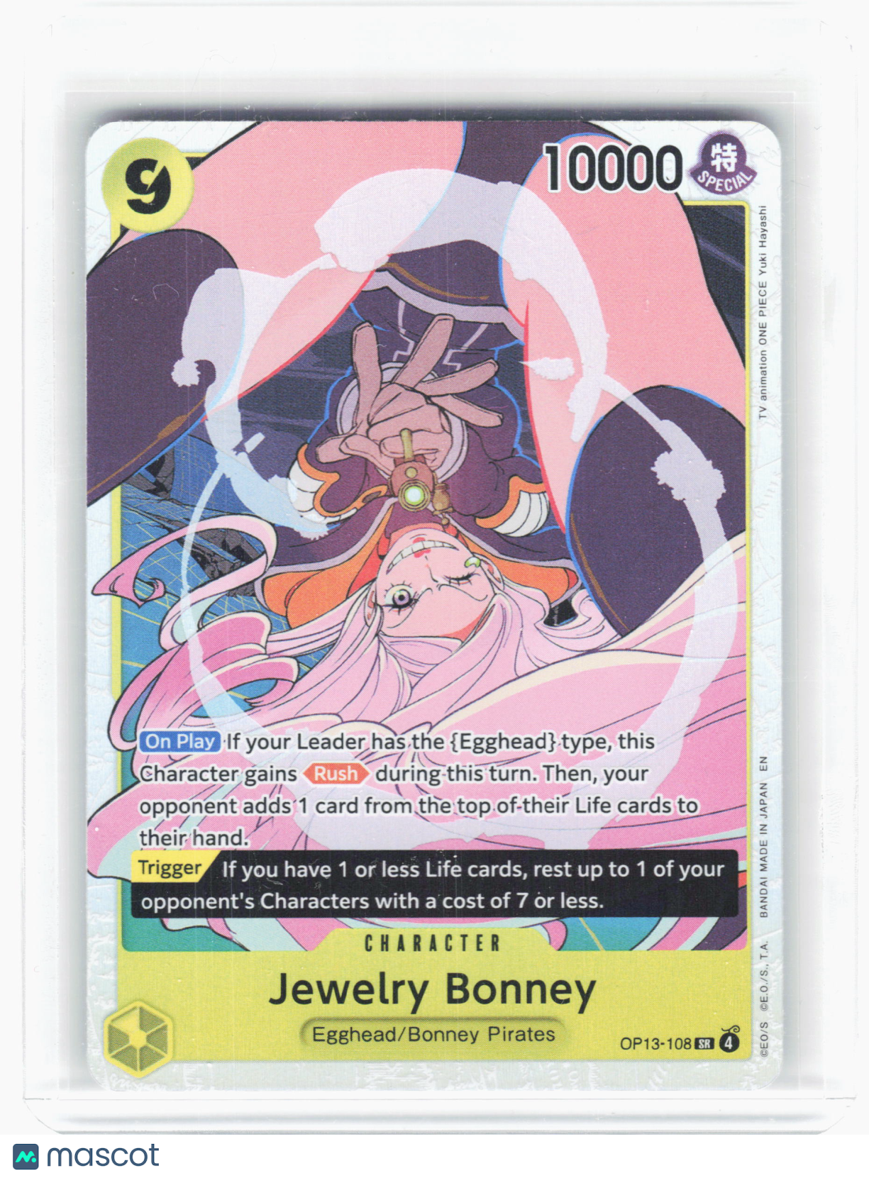 2025 One Piece—Jewelry Bonney #OP13-108 Carrying On His Will—Super Rare Foil
