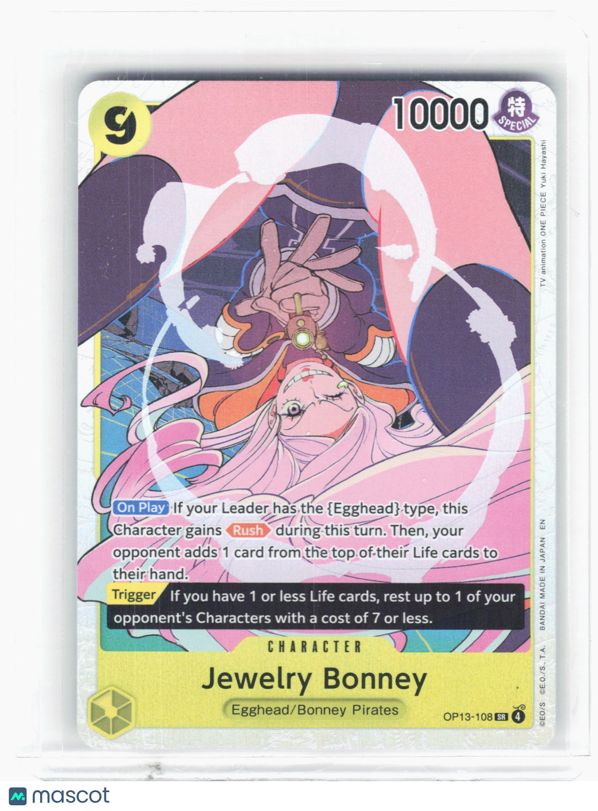 2025 One Piece—Jewelry Bonney #OP13-108 Carrying On His Will—Super Rare Foil