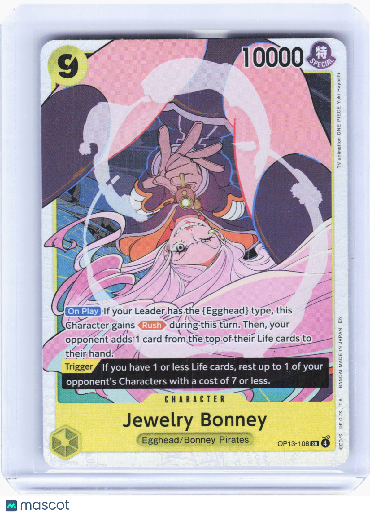 2025 One Piece—Jewelry Bonney #OP13-108 Carrying On His Will—Super Rare Foil