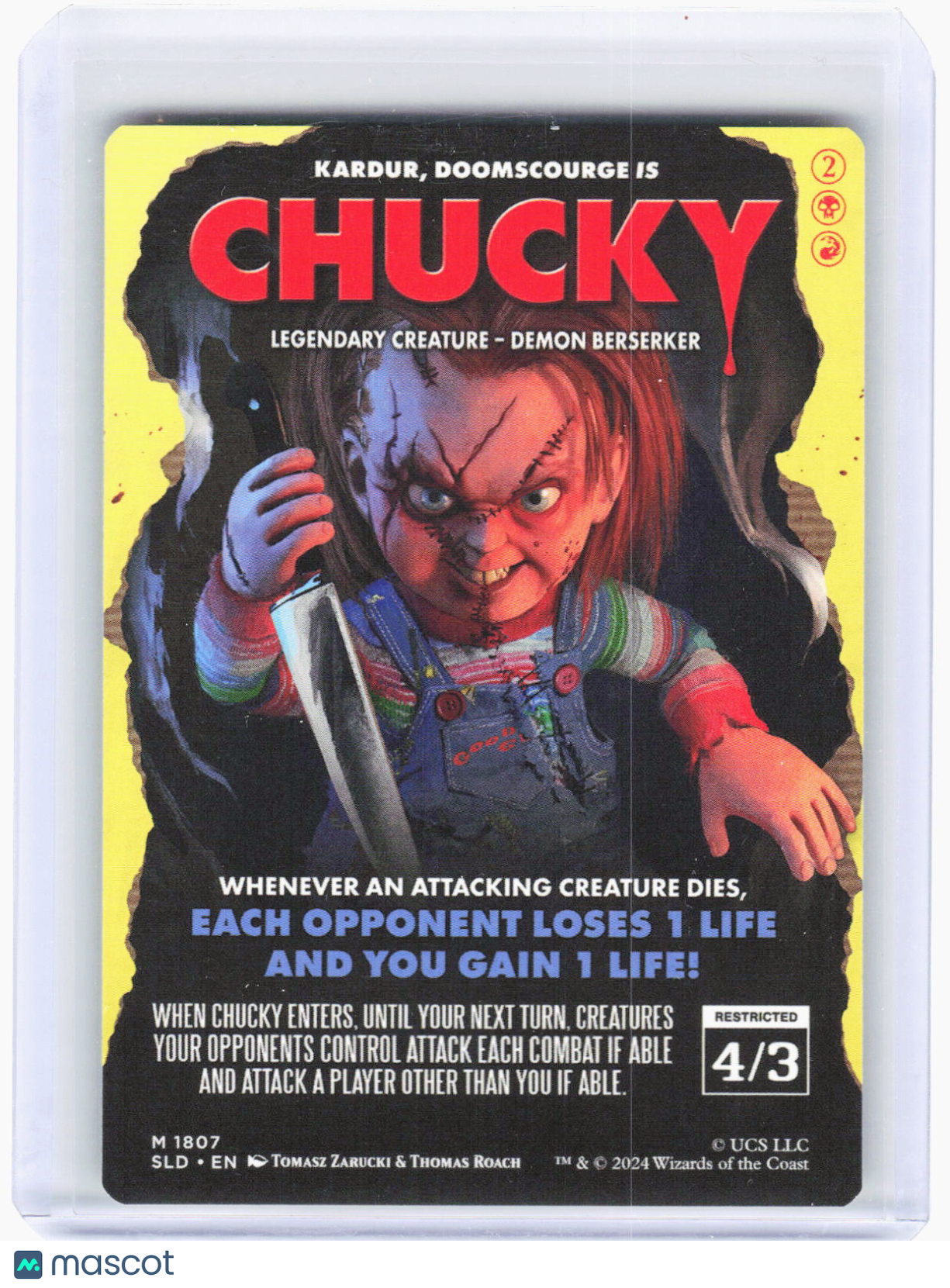 2024 Magic: The Gathering—Chucky #1807 Secret Lair Drop Series—Mythic Non-Foil