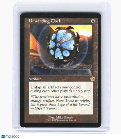 2022 Magic: The Gathering—Unwinding Clock #61 (BRR)—Rare Non-Foil