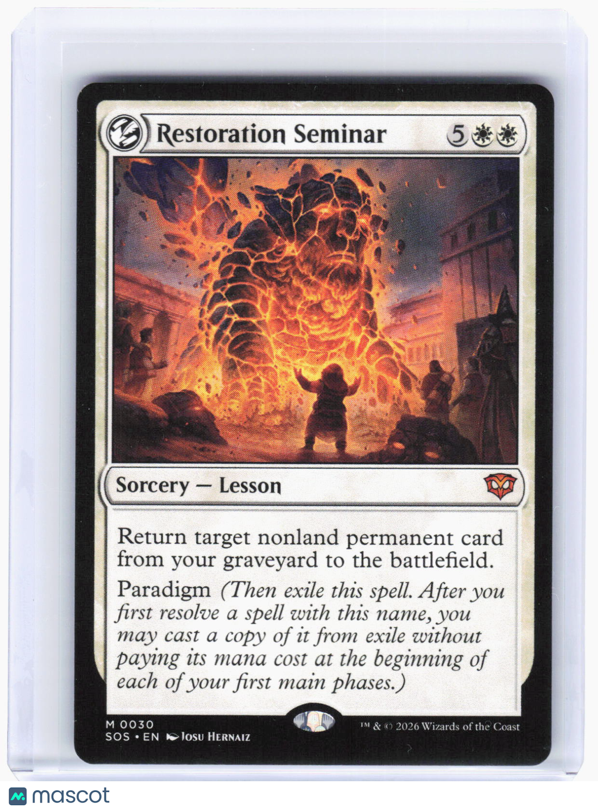 2026 Magic: The Gathering—Restoration Seminar #30 (SOS)—Mythic Non-Foil