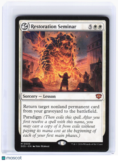 2026 Magic: The Gathering—Restoration Seminar #30 (SOS)—Mythic Non-Foil