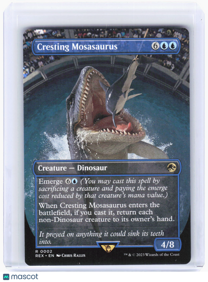 2023 Magic: The Gathering—Cresting Mosasaurus (Borderless)#2 (REX)—Rare Non-Foil
