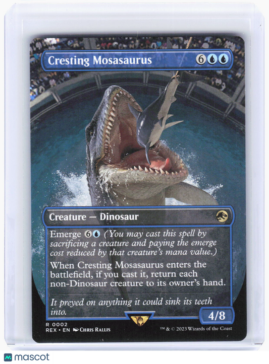 2023 Magic: The Gathering—Cresting Mosasaurus (Borderless)#2 (REX)—Rare Non-Foil