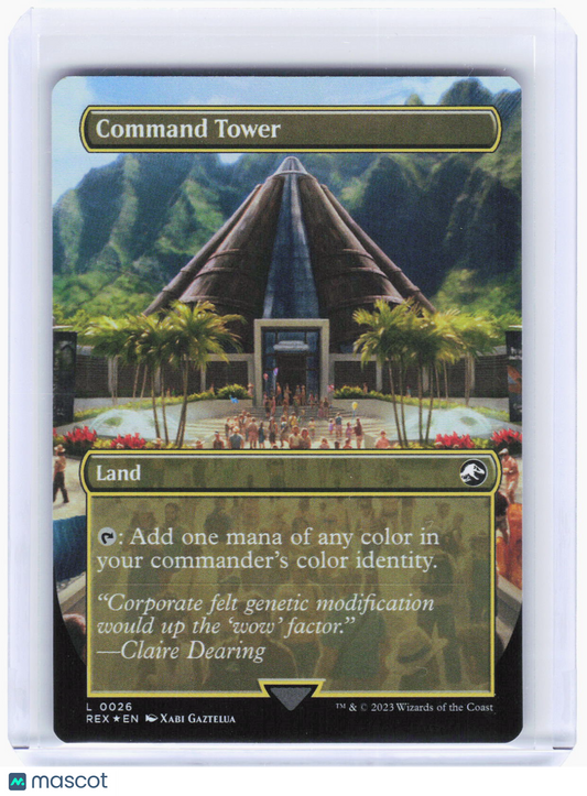 2023 Magic: The Gathering—Command Tower (Borderless) #26 (REX)—Land Foil