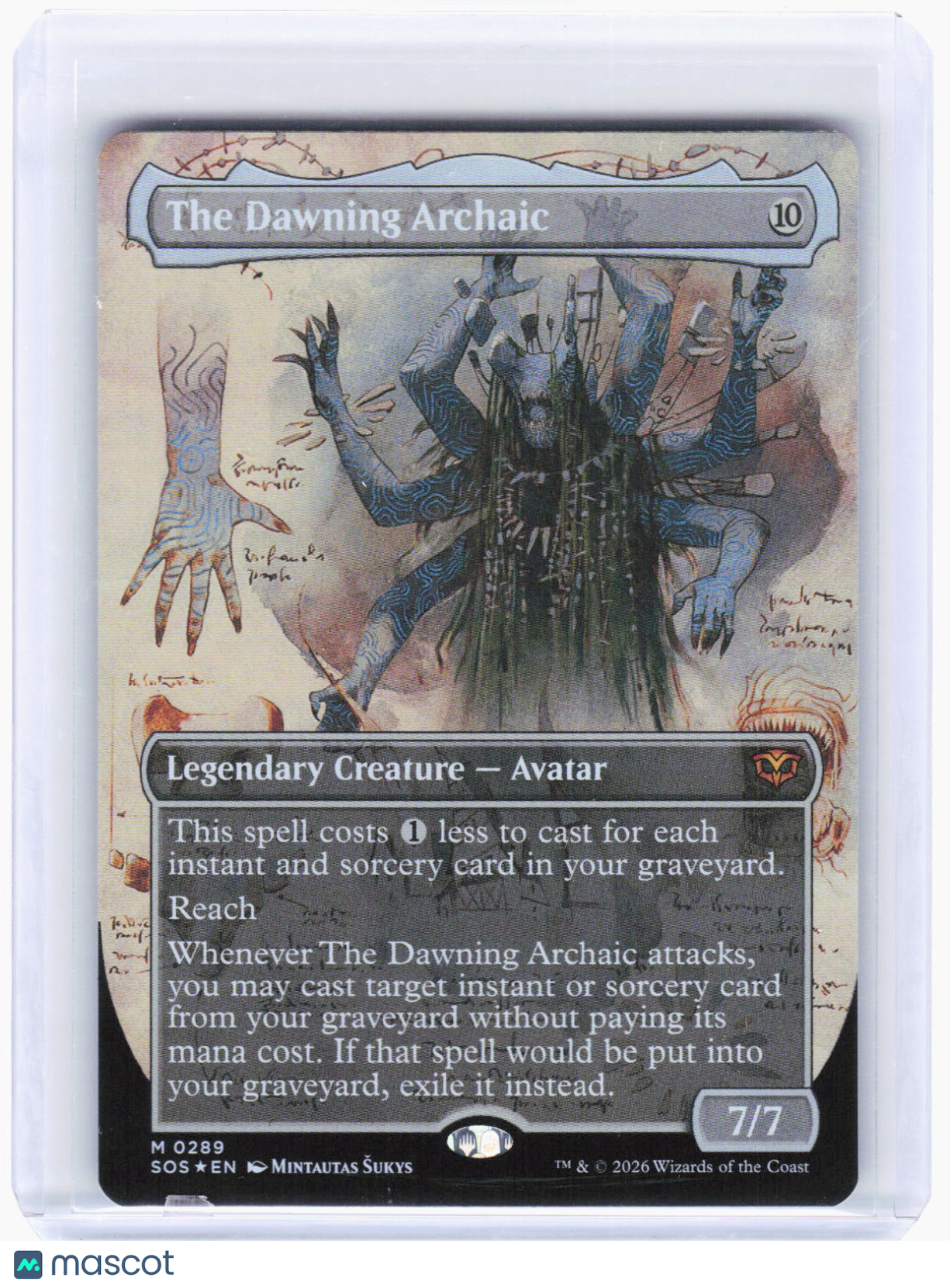 2026 Magic: The Gathering—The Dawning Archaic (Borderless)#289 (SOS)—Mythic Foil