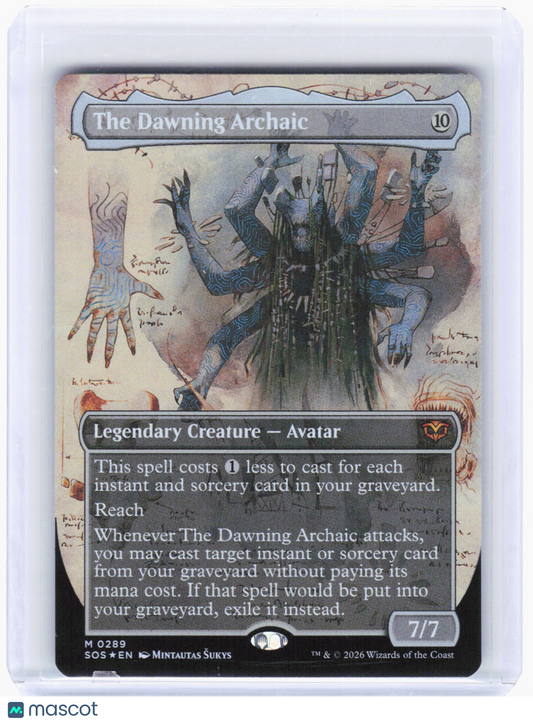2026 Magic: The Gathering—The Dawning Archaic (Borderless)#289 (SOS)—Mythic Foil