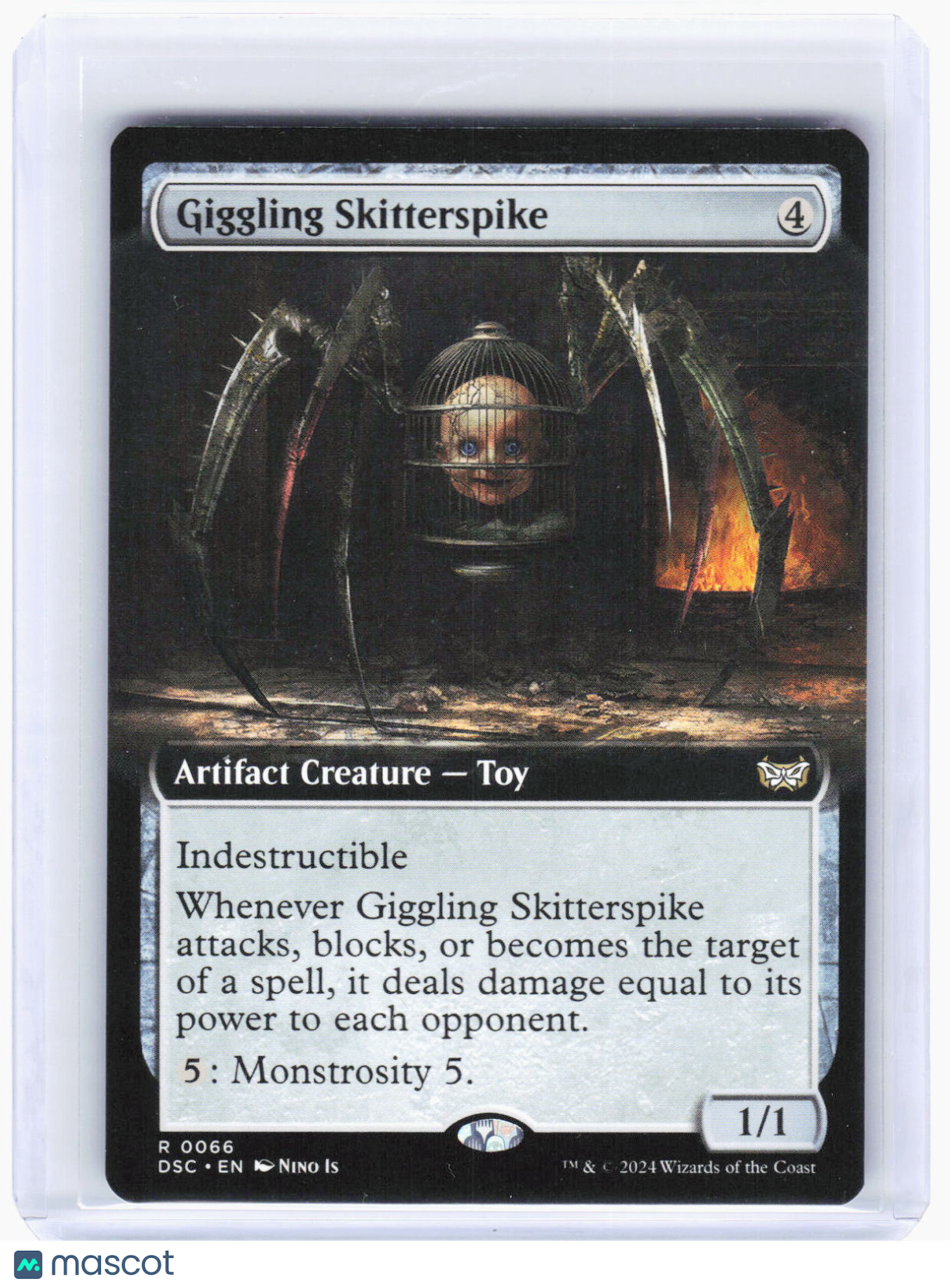 2024 Magic: The Gathering—Giggling Skitterspike (Ext Art)#66 (DSC)—Rare Non-Foil