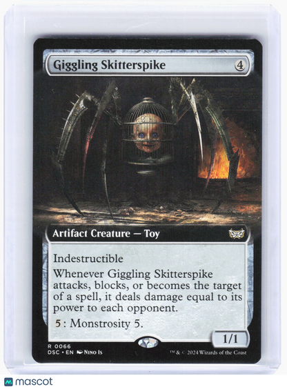 2024 Magic: The Gathering—Giggling Skitterspike (Ext Art)#66 (DSC)—Rare Non-Foil