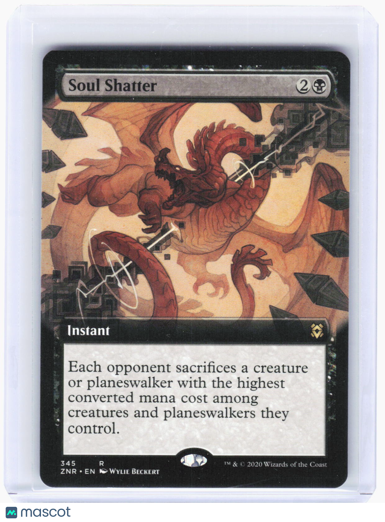 2020 Magic: The Gathering—Soul Shatter (Extended Art) #345 (ZNR)—Rare Non-Foil