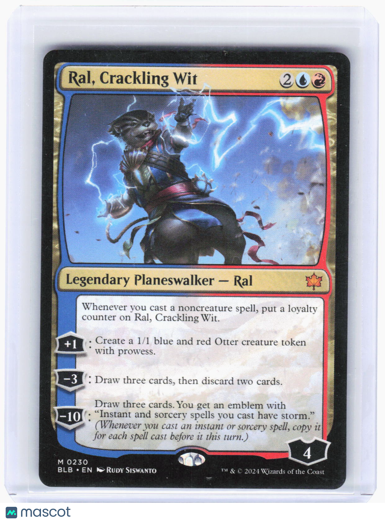 2024 Magic: The Gathering—Ral, Crackling Wit #230 Bloomburrow—Mythic Non-Foil