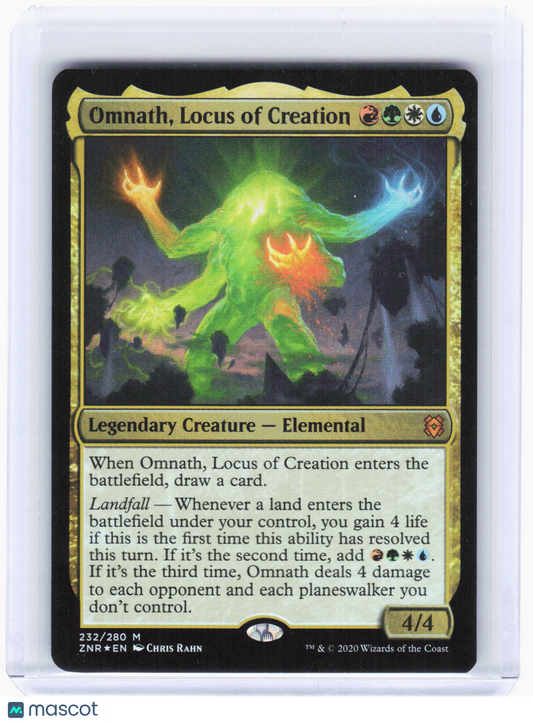 2020 Magic: The Gathering—Omnath, Locus of Creation #232 (ZNR)—Mythic Foil