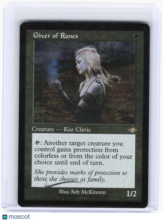 2019 Magic: The Gathering—Giver of Runes (Retro Frame)(Etched)#3 (MH1)—Rare Foil