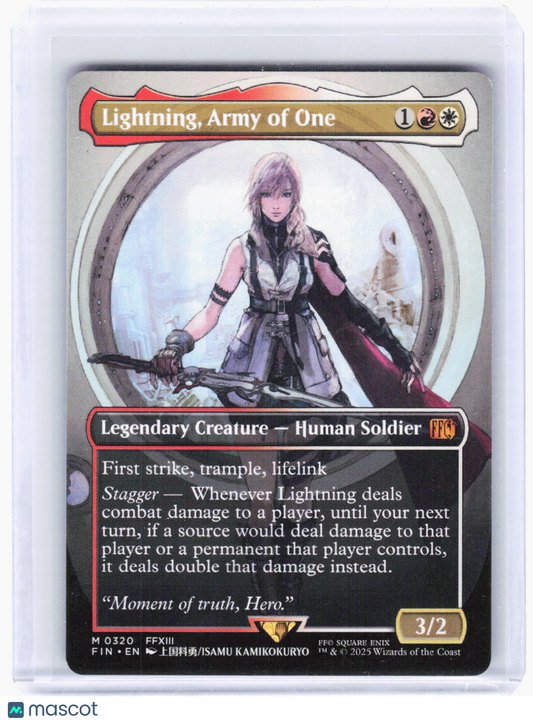 2025 Magic: The Gathering—Lightning, Army of One #320 (FIN)—Mythic Non-Foil