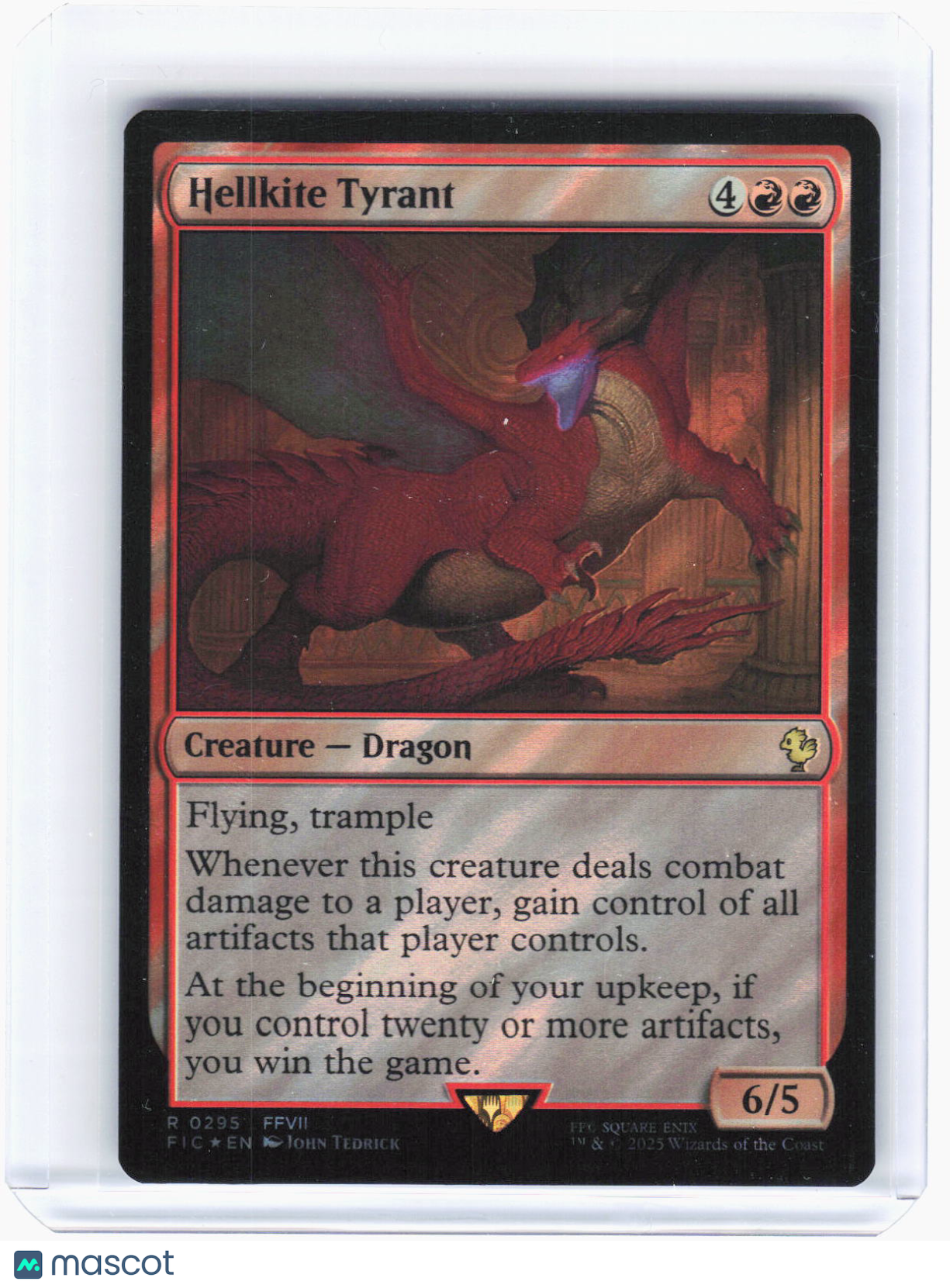 2023 Magic: The Gathering—Hellkite Tyrant (Surge Foil) #295 (FIC)—Rare Foil