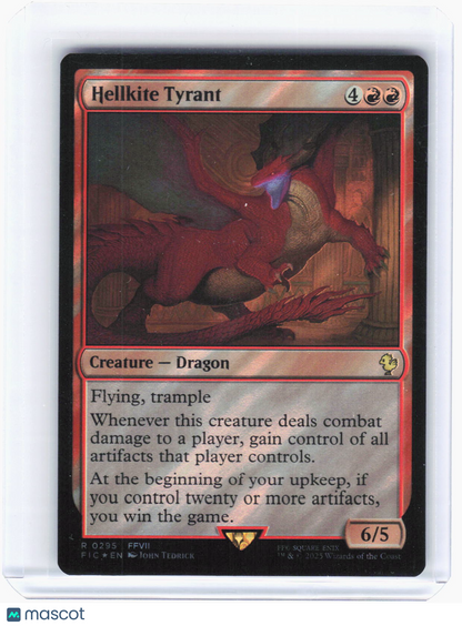 2023 Magic: The Gathering—Hellkite Tyrant (Surge Foil) #295 (FIC)—Rare Foil