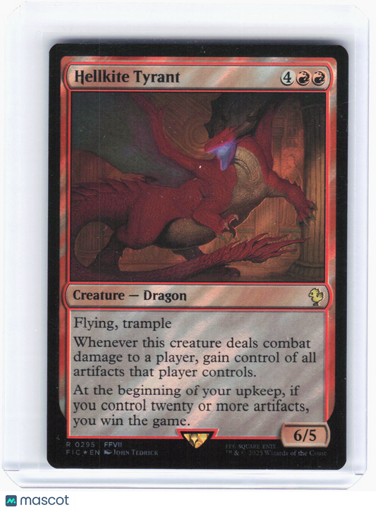 2023 Magic: The Gathering—Hellkite Tyrant (Surge Foil) #295 (FIC)—Rare Foil