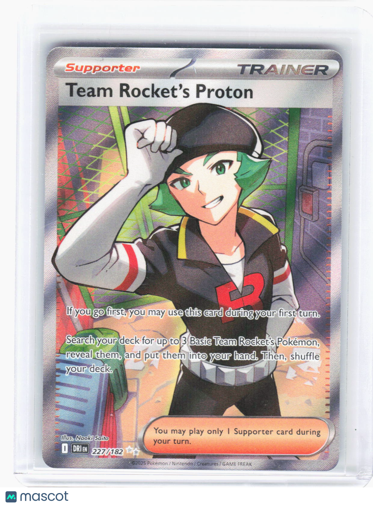 2025 Pokemon—Team Rocket's Proton #227/182 Destined Rivals—Ultra Rare Foil