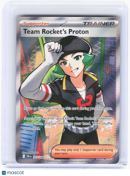 2025 Pokemon—Team Rocket's Proton #227/182 Destined Rivals—Ultra Rare Foil