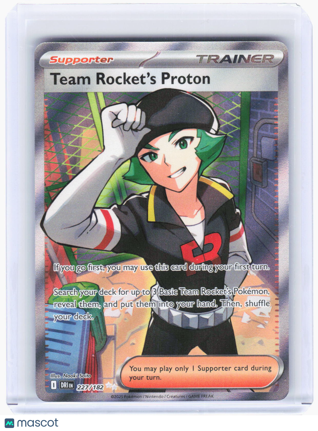 2025 Pokemon—Team Rocket's Proton #227/182 Destined Rivals—Ultra Rare Foil