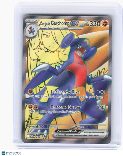 2025 Pokemon—Cynthia's Garchomp ex #SVP EN 204 S&V Promo Cards—BSP Foil