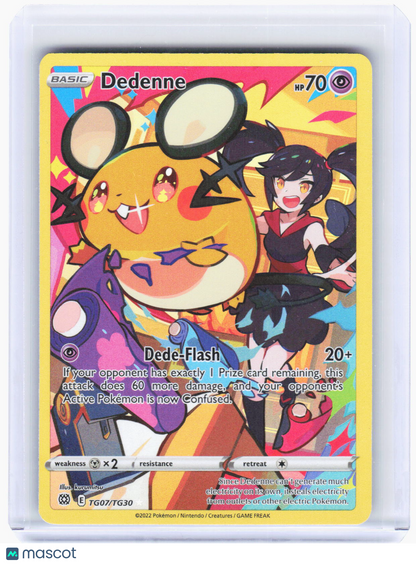 2022 Pokemon—Dedenne #TG07/TG30 Brilliant Stars Trainer Gallery—Ultra Rare Foil