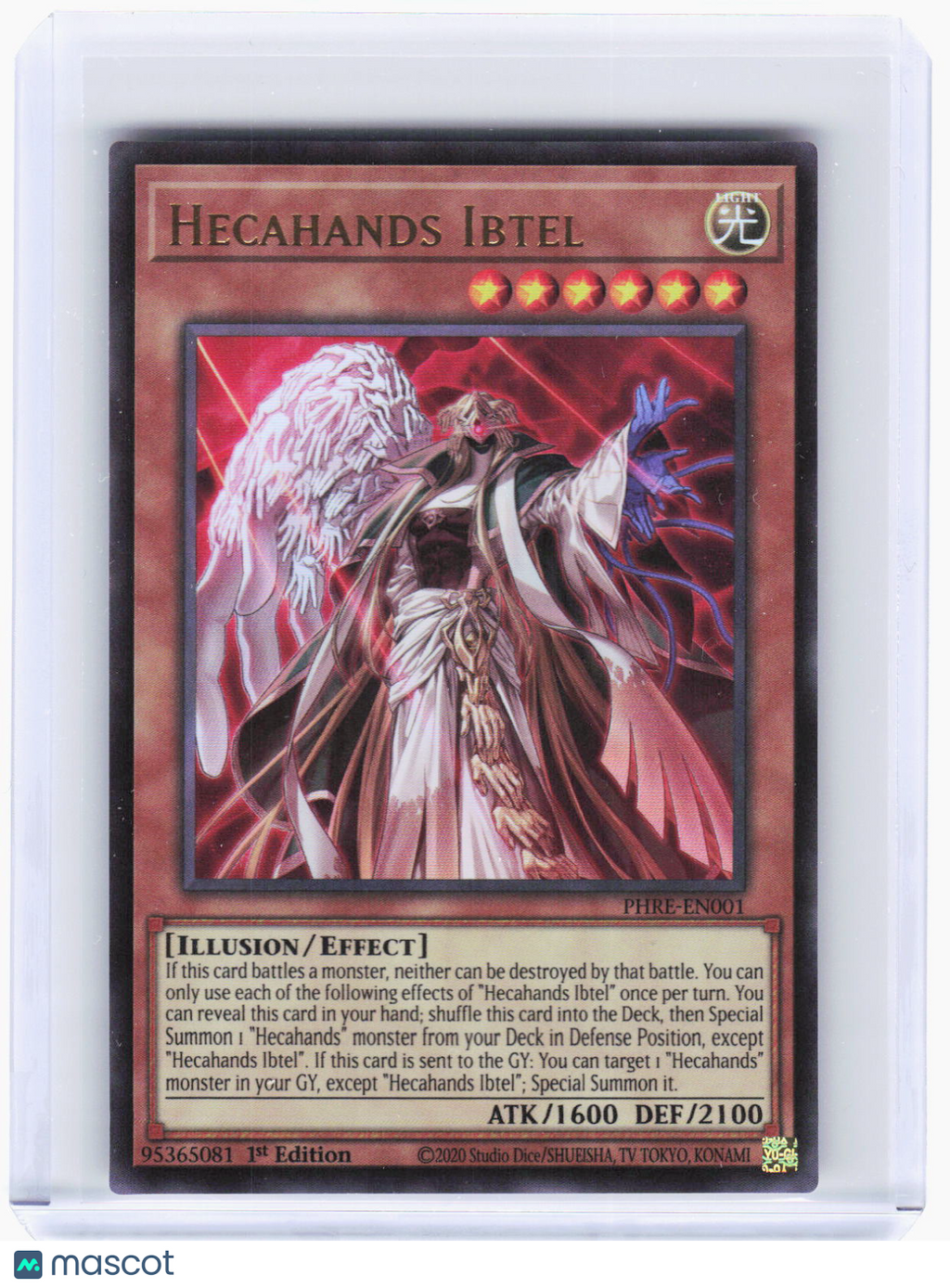 2025 YuGiOh!—Hecahands Ibtel #PHRE-EN001 (PHRE)—Collector's Rare Foil 1st Ed