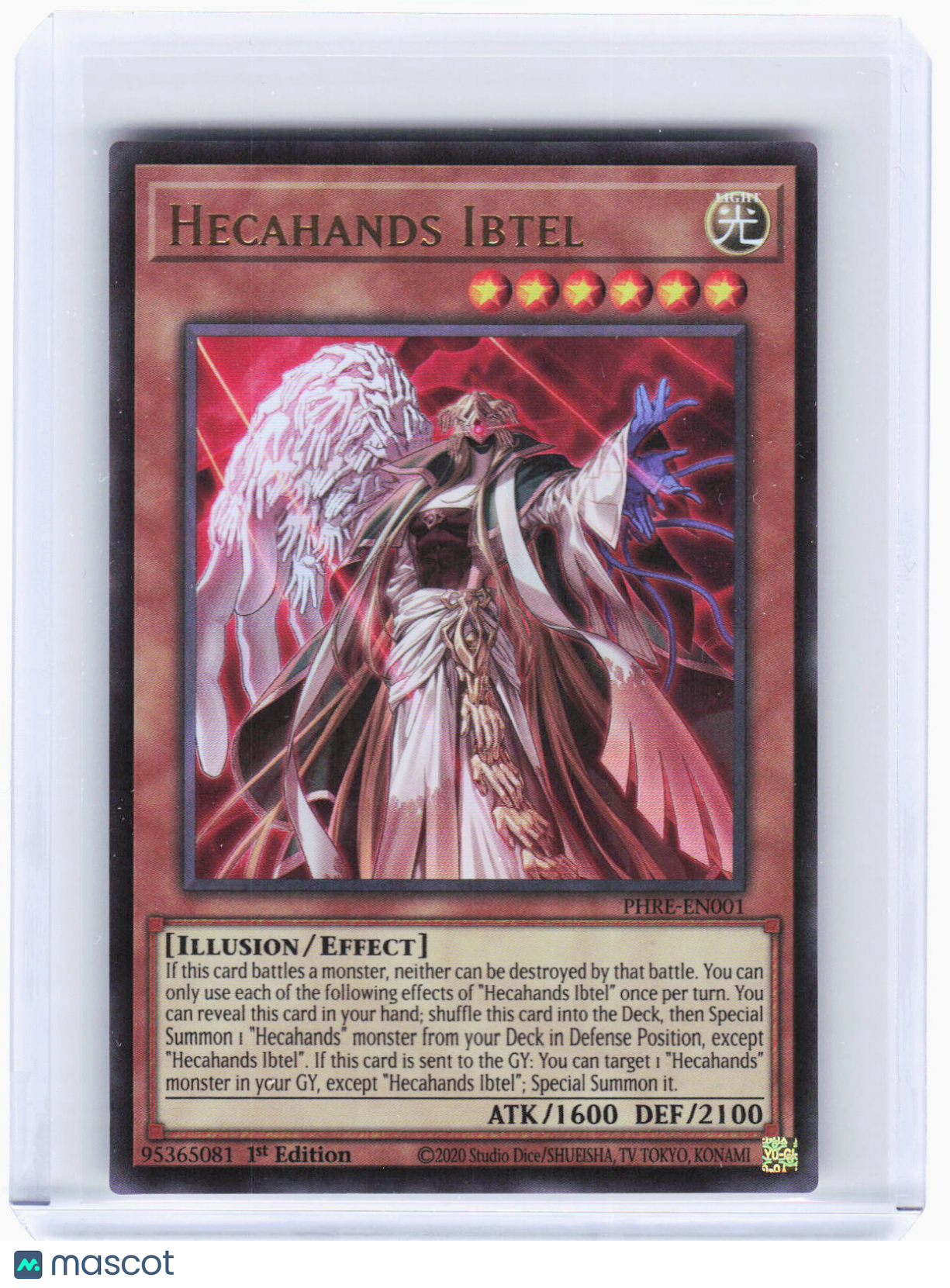 2025 YuGiOh!—Hecahands Ibtel #PHRE-EN001 (PHRE)—Collector's Rare Foil 1st Ed