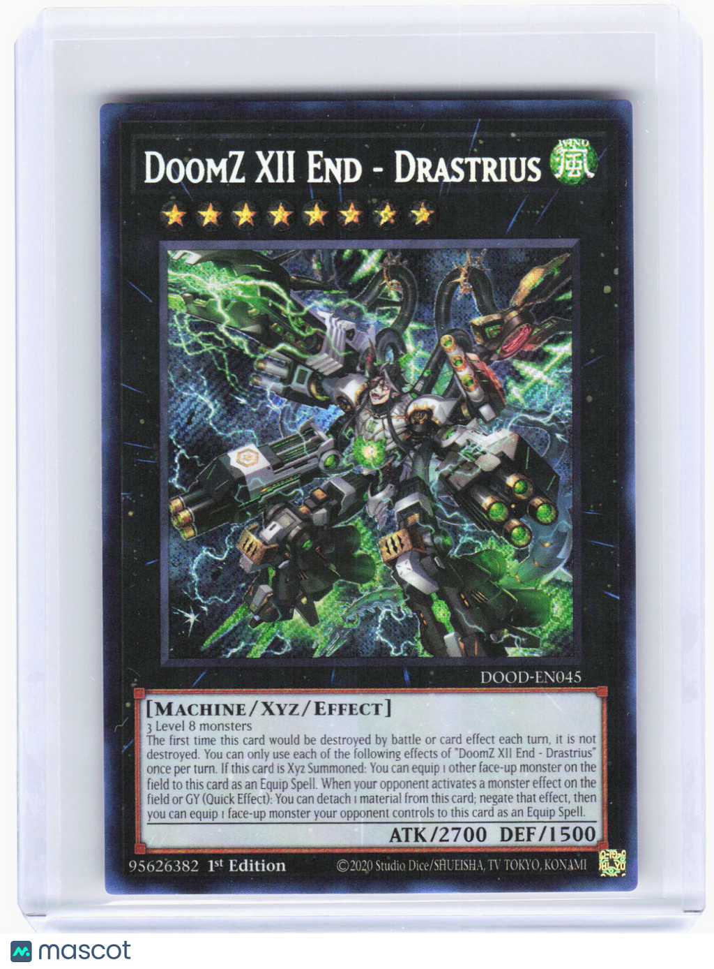 2020 YuGiOh!—DoomZ XII End - Drastrius #DOOD-EN045 (DOOD)—SR Foil 1st Ed