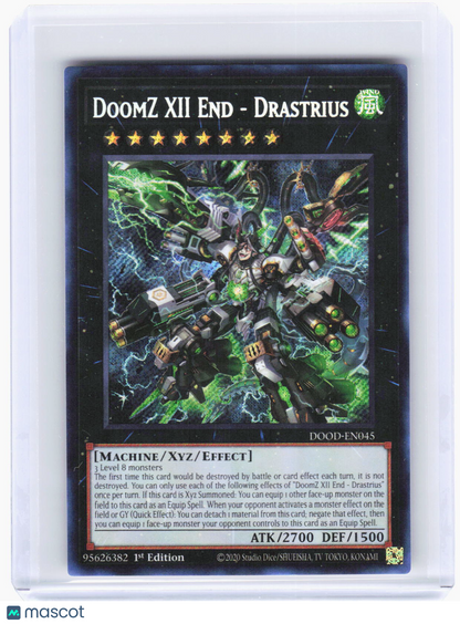 2020 YuGiOh!—DoomZ XII End - Drastrius #DOOD-EN045 (DOOD)—SR Foil 1st Ed