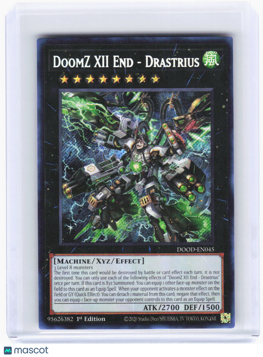 2020 YuGiOh!—DoomZ XII End - Drastrius #DOOD-EN045 (DOOD)—SR Foil 1st Ed
