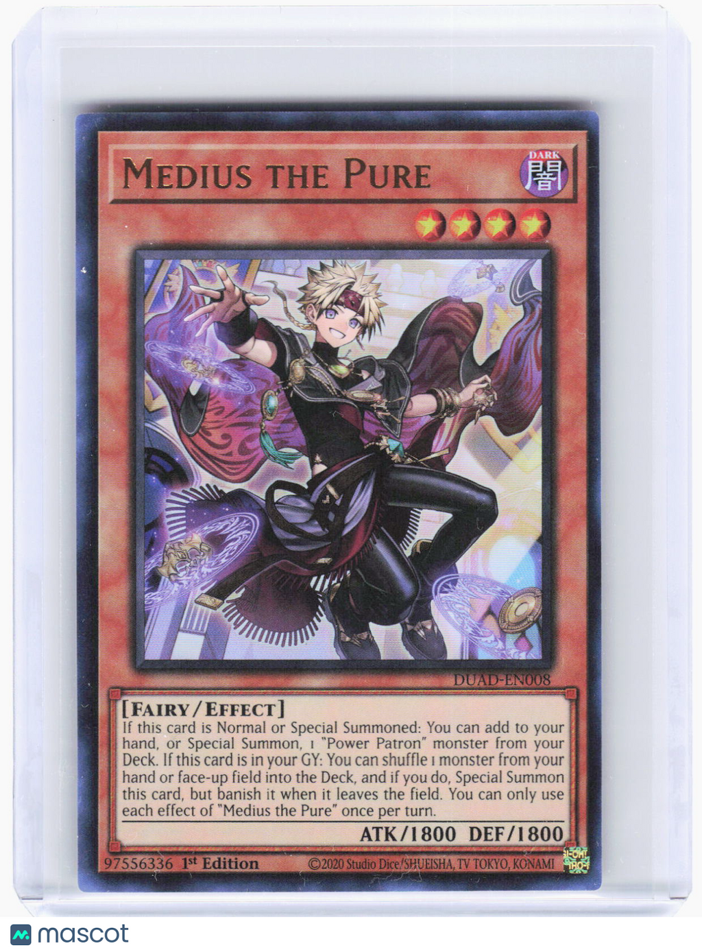 2020 YuGiOh!—Medius the Pure #DUAD-EN008 (DUAD)—Ultra Rare Foil 1st Edition
