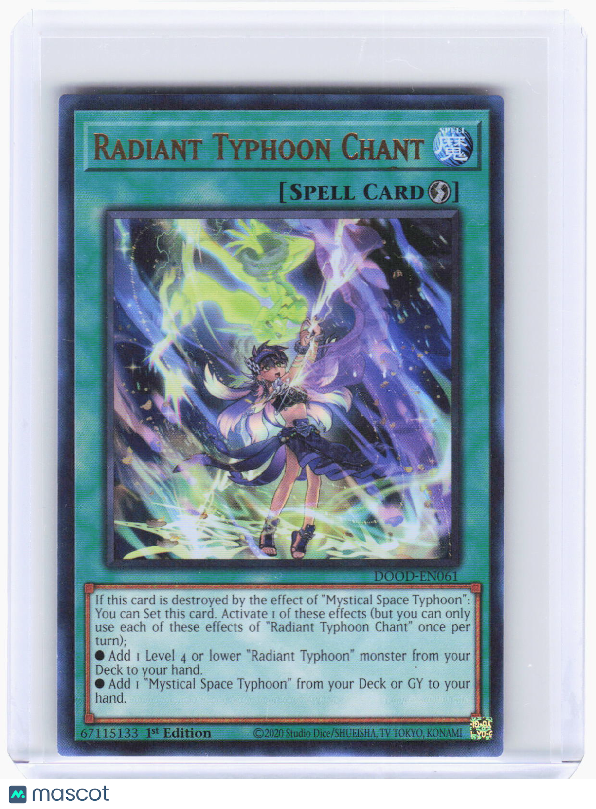2025 YuGiOh!—Radiant Typhoon Chant #DOOD-EN061 Doom of Dimensions—UR Foil 1st ED