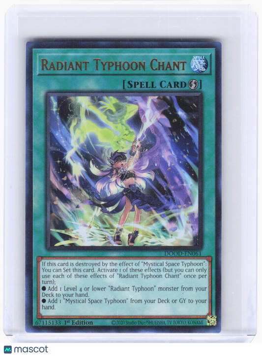2025 YuGiOh!—Radiant Typhoon Chant #DOOD-EN061 Doom of Dimensions—UR Foil 1st ED