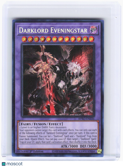 2026 YuGiOh!—Darklord Eveningstar #BPRO-EN036 Burst Protocol—SR Foil 1st ED