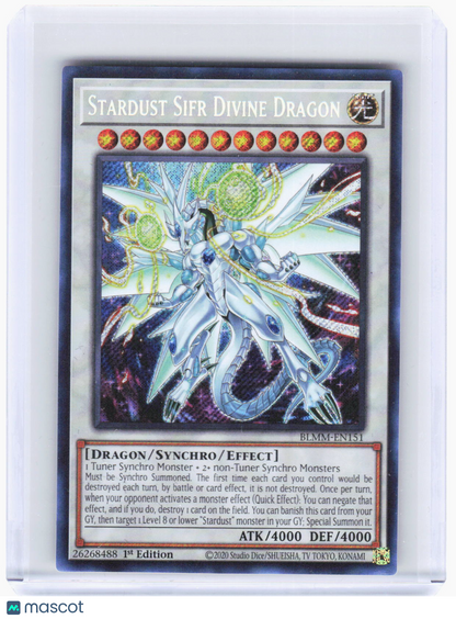 2023 YuGiOh!—Stardust Sifr Divine Dragon #BLMM-EN151 (BLMM)—SR Foil 1st Ed