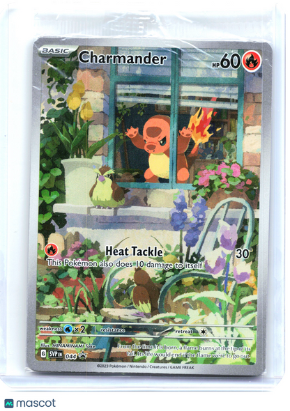 2023 Charmander #044 Scarlet & Violet Promo Cards—Black Star Promo Holo (Sealed)