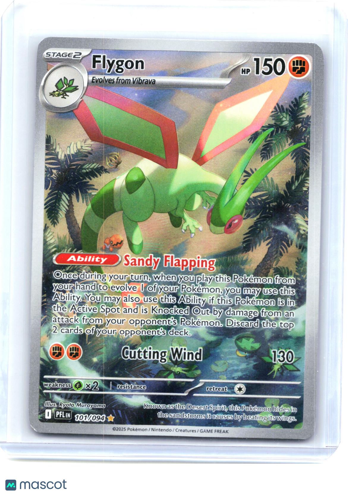 2025 Pokemon—Flygon #101/94 Phantasmal Flames—Illustration Rare [Lightly Played]
