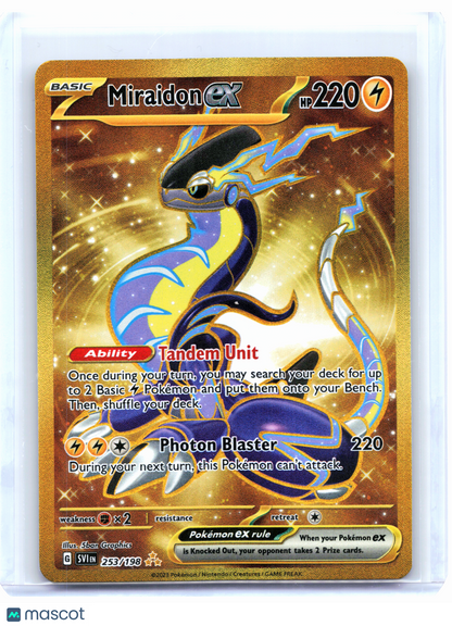2023 Pokemon—Miraidon ex #253 Scarlet & Violet—Hyper Rare Holo [Lightly Played]